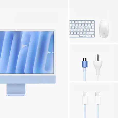 Моноблок Apple iMac 24" M4 (10-core GPU) 24 ГБ, 512 ГБ (MD2T4), синий - 5