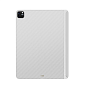 Клип-кейс (накладка) Pitaka MagEZ Case 2 для Apple iPad Pro 11" (2020 / 2021 / 2022) кевлар (арамид), бело-серый (полоска)