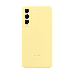 Клип-кейс (накладка) Samsung Silicone cover для Samsung Galaxy S22 Plus поликарбонат, силикон, жёлтый