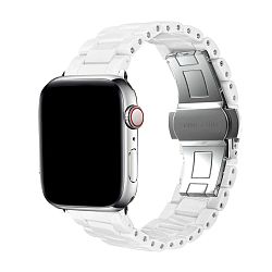 Браслет для Apple Watch 44 / 45 / 46 / 49mm керамика белый