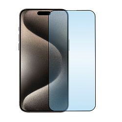 Защитное стекло 3D Luxury для Apple iPhone 15 Pro Max, черная рамка