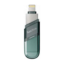 USB-флешка SanDisk iXpand Drive Flip for iPhone and iPad 256 ГБ прозрачно-зеленый