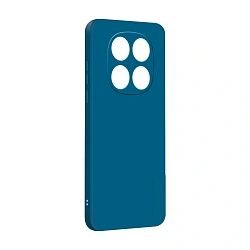 Клип-кейс (накладка) Silicone cover закрытый для Xiaomi Redmi Note 14 Pro 5G / Poco X7 силикон, тёмно-синий
