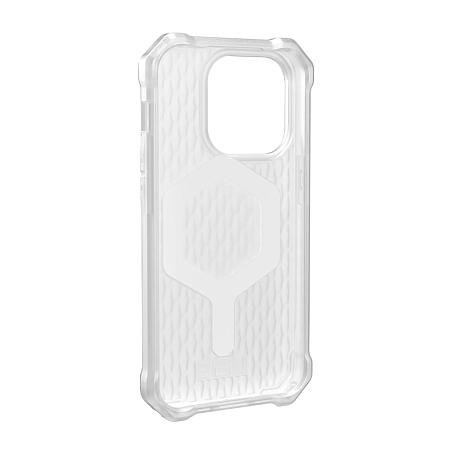 Клип-кейс (накладка) UAG Essential Armor Magsafe для Apple iPhone 14 Pro поликарбонат, прозрачный (Ice) - 4
