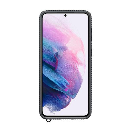 Клип-кейс (накладка) Samsung Clear Protective Cover для Samsung Galaxy S21 Plus полиуретан, поликарбонат, прозрачный с чёрной рамкой - 2
