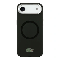 Клип-кейс (накладка) CG Mobile Lacoste Liquid Silicone Magsafe для Apple iPhone Air силикон, чёрный