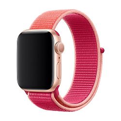 Спортивный браслет для Apple Watch 38 / 40 / 41 / 42mm нейлон "сочный гранат"