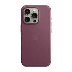 Клип-кейс (накладка) Apple FineWoven Case MagSafe для Apple iPhone 15 Pro микротвил, Mulberry