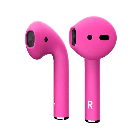 Беспроводные наушники Apple AirPods 2 с зарядным футляром фуксия матовый - 2