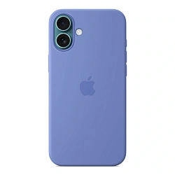 Клип-кейс (накладка) Silicone Case MagSafe для Apple iPhone 16 Plus силикон, серо-лавандовый