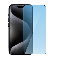 Защитное стекло Mocoll Kyanite Series (2nd Gen) Dust Filter 2.5D для Apple iPhone 15 Pro, черная рамка
