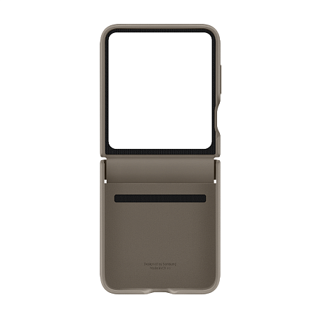 Клип-кейс (накладка) Samsung Eco-Leather Case для Samsung Galaxy Z Flip 5 экокожа, серо-коричневый - 6