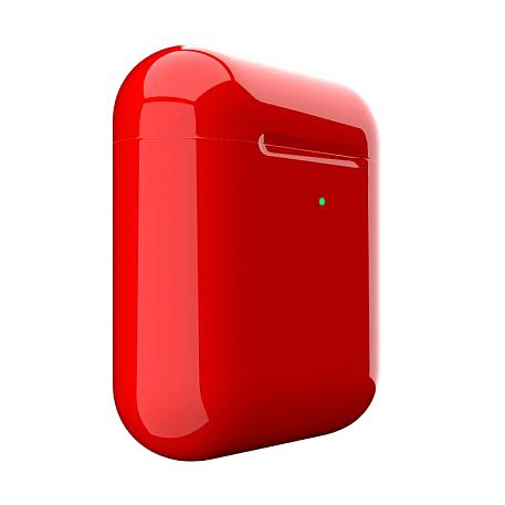 Беспроводные наушники Apple AirPods 2 с зарядным футляром красный (3020) - 3
