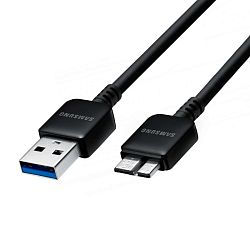 Дата-кабель Samsung Note 3 Micro USB 3.0 1 м, чёрный