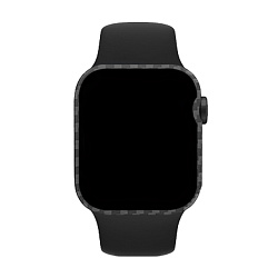 Чехол-бампер K-DOO Kevlar для Apple Watch 45mm кевлар (арамид), чёрно-серый (полоска)