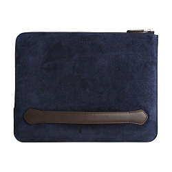 Папка CG Mobile Bustha Zip Folio Leather для Apple MacBook 14" кожа, тёмно-синий