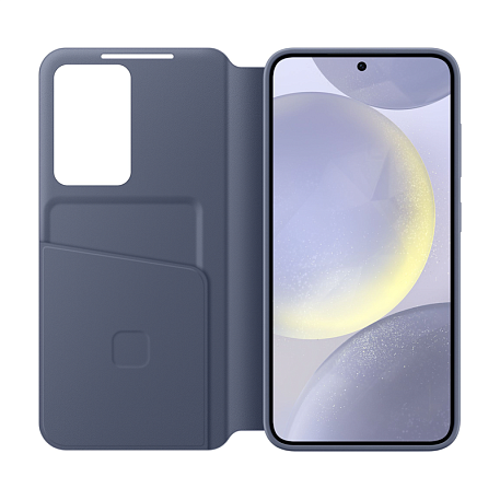 Чехол-книжка Samsung Smart View Wallet Case для Samsung Galaxy S24 полиуретан, поликарбонат, фиолетовый - 2