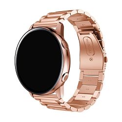 Браслет для Samsung Watch 22mm сталь розовое золото