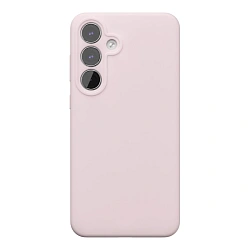 Клип-кейс (накладка) VLP Aster Case Magsafe для Samsung Galaxy S25 FE силикон, поликарбонат, розовый