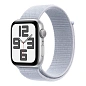 Умные часы Apple Watch SE (2024) 44mm GPS Silver Aluminum Case Blue Cloud Sport Loop One Size