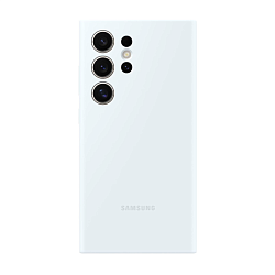 Клип-кейс (накладка) Samsung Silicone Case для Samsung Galaxy S24 Ultra силикон, поликарбонат, белый