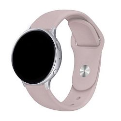 Спортивный ремешок для Samsung Watch 22mm силикон пудровый