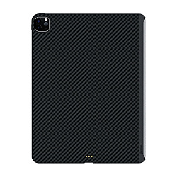 Клип-кейс (накладка) Pitaka MagEZ для Apple iPad Pro 12.9" (2020) кевлар (арамид), чёрно-серый (полоска)