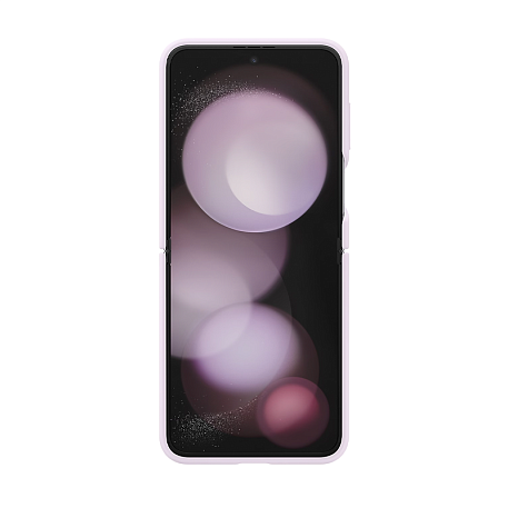Клип-кейс (накладка) Samsung Silicone Case with Ring для Samsung Galaxy Z Flip 5 силикон, лавандовый - 3