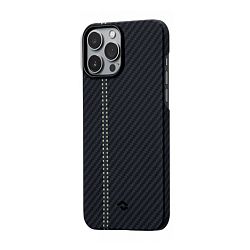 Клип-кейс (накладка) Pitaka Fusion Weaving MagEZ Case 2 для Apple iPhone 13 Pro кевлар (арамид), "соната"