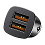Автомобильное зарядное устройство Baseus Square metal A+A 30 Вт, чёрный - 1