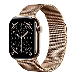 Умные часы Apple Watch Series 11 42mm GPS + Cellular Gold Titanium Case Gold Milanese Loop