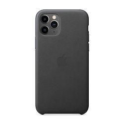 Клип-кейс (накладка) Apple Leather Case для Apple iPhone 11 Pro кожа, Black