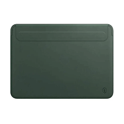 Чехол WIWU Skin Pro 2 Leather Sleeve для Apple MacBook Air 13" (2022) полиуретан, кожа, зелёный