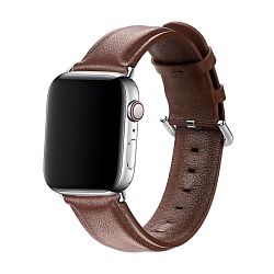 Ремешок Classic для Apple Watch 38 / 40 / 41 / 42mm кожа тёмно-коричневый гладкий