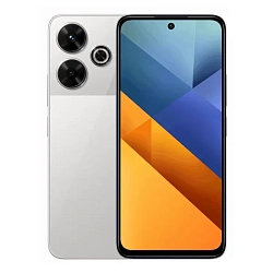 Смартфон Xiaomi Poco M6 4G 6/128 ГБ серебристый