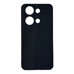 Клип-кейс (накладка) Luxo Carbon для Xiaomi Redmi Note 13 Pro 5G / Poco X6 5G пластик, чёрно-серый
