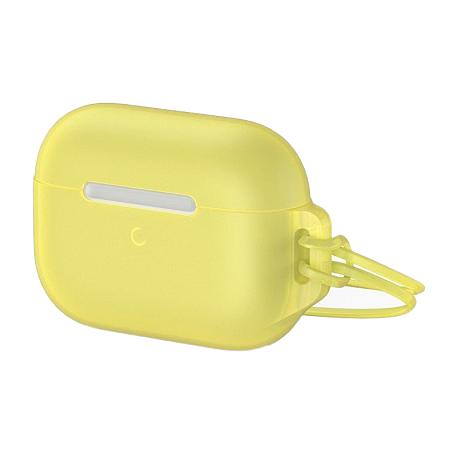 Кобура Baseus Jelly Lanyard для Apple AirPods Pro силикон, жёлтый - 2