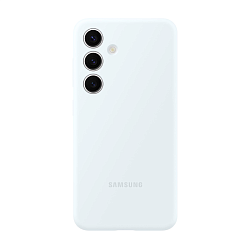 Клип-кейс (накладка) Samsung Silicone Case для Samsung Galaxy S24 поликарбонат, силикон, белый