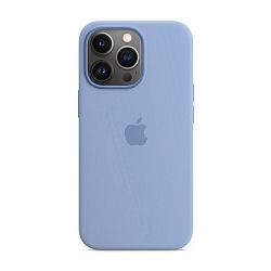 Клип-кейс (накладка) Apple Silicone Case аналог для Apple iPhone 13 Pro силикон, серо-лавандовый