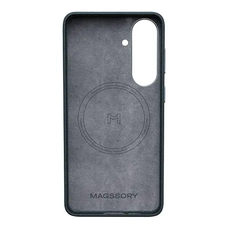 Клип-кейс (накладка) Magssory Eco Leather Case для Samsung Galaxy S26 экокожа, микрофибра, чёрный - 2