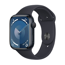 Умные часы Apple Watch Series 9 45mm GPS Midnight Aluminium Case Midnight Sport Band