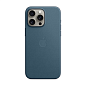 Клип-кейс (накладка) FineWoven Case MagSafe для Apple iPhone 15 Pro Max ткань, силикон, синий