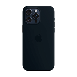 Клип-кейс (накладка) Silicone Case MagSafe для Apple iPhone 15 Pro силикон, чёрный