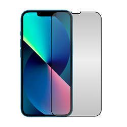 Защитное стекло 3D Privacy для Apple iPhone 13 / 13 Pro / 14 / 16e, черная рамка
