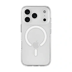 Клип-кейс (накладка) uBear Vision Mag Case для Apple iPhone 17 Pro полиуретан, поликарбонат, прозрачный
