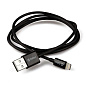Дата-кабель Zetton ZTUSBMFI1A8 Lightning 1 м, чёрный