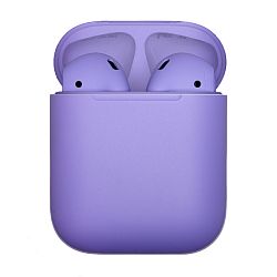 Беспроводные наушники Apple AirPods 2 с зарядным футляром лавандовый матовый (полная покраска) (MV7N2)