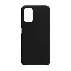 Клип-кейс (накладка) Silicone cover (без лого) для Xiaomi Poco M3  силикон, чёрный