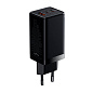 Сетевое зарядное устройство + кабель Type-C - Type-C Baseus GaN5 Pro Quick Charger 2C+U 65 Вт