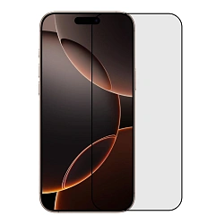Защитное стекло Otao Privacy 2.5D для Apple iPhone 16 Pro / 17, черная рамка